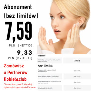 HIT! abonament BEZ LIMITÓW za 7,59 netto